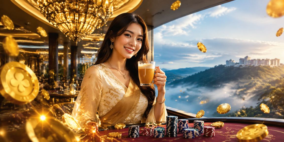 Suasana meja poker di kasino Genting Highlands Malaysia bersama klia1